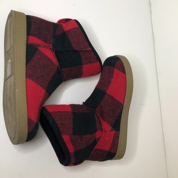 INDIGO RD Boots Women's Size 6 Red Aylee Buffalo Check Plaid Ankle Booties - Picture 10 of 12